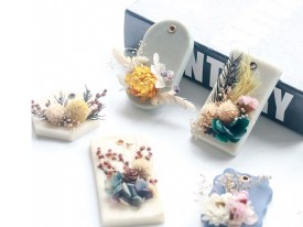 Molde silicona 6 colgantes 